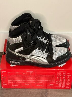 Puma Mens High Top Unlimited Hi Wire Silver/Black